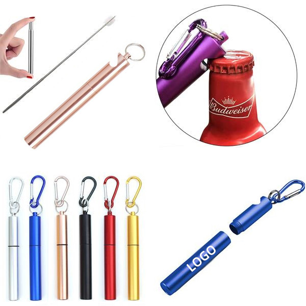 Stainless Steel Straw W/ Bottle Opener 2
