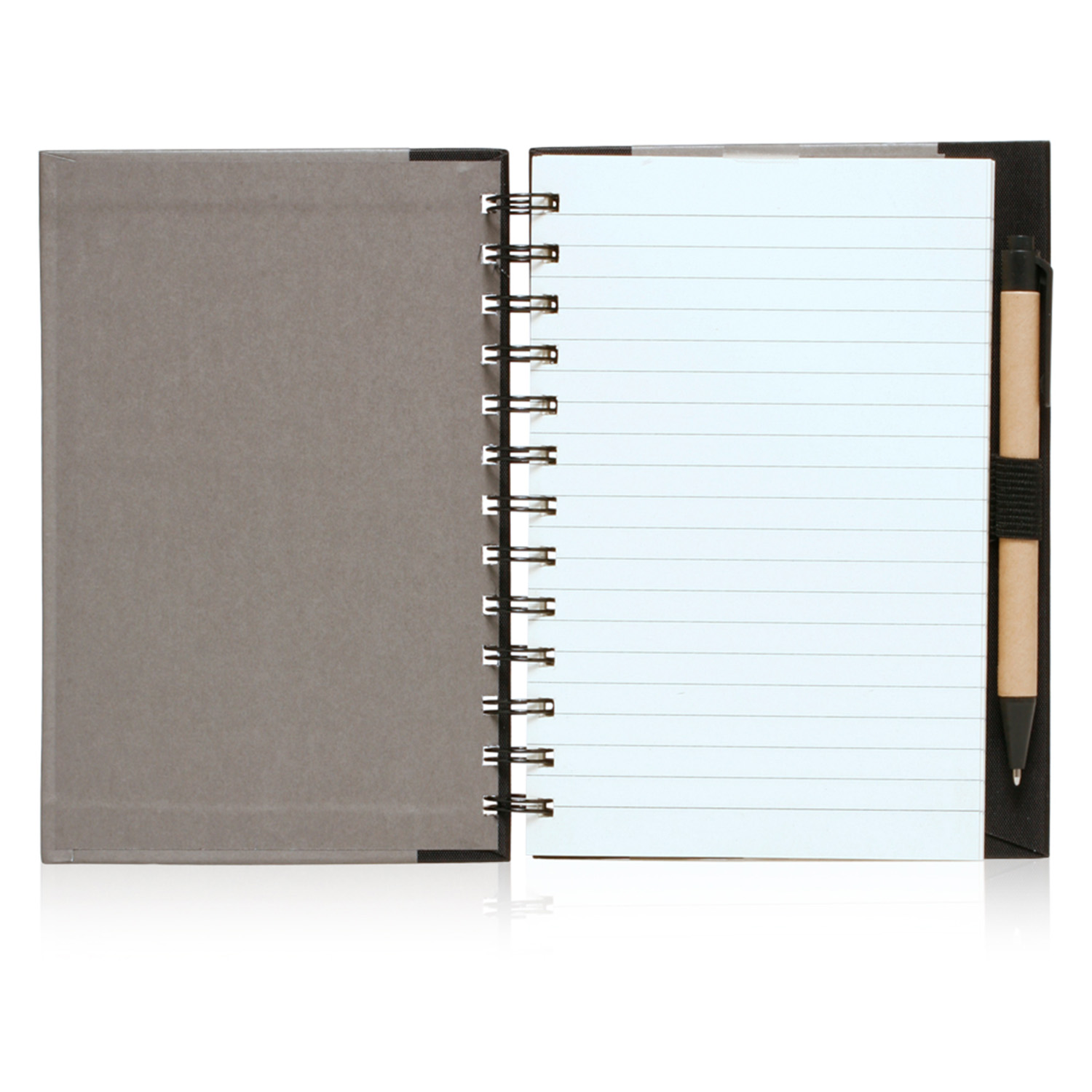 5" x 7" in Eco Friendly Spiral Notebook with Pen 1