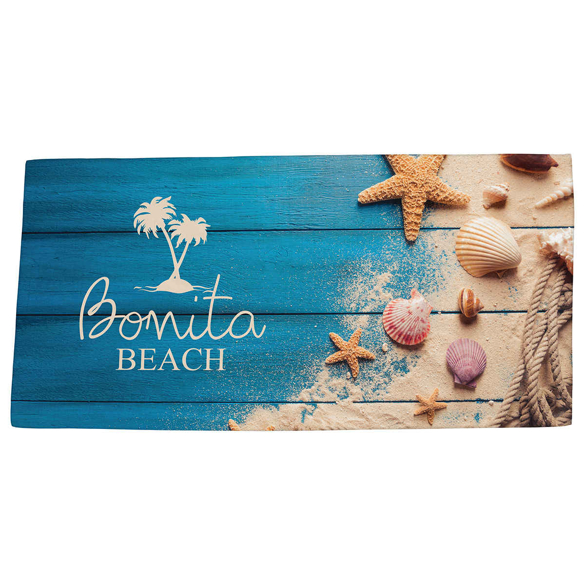 Boardwalk 30" x 60" Microfiber Beach Blanket/Towel- Full-Color 5