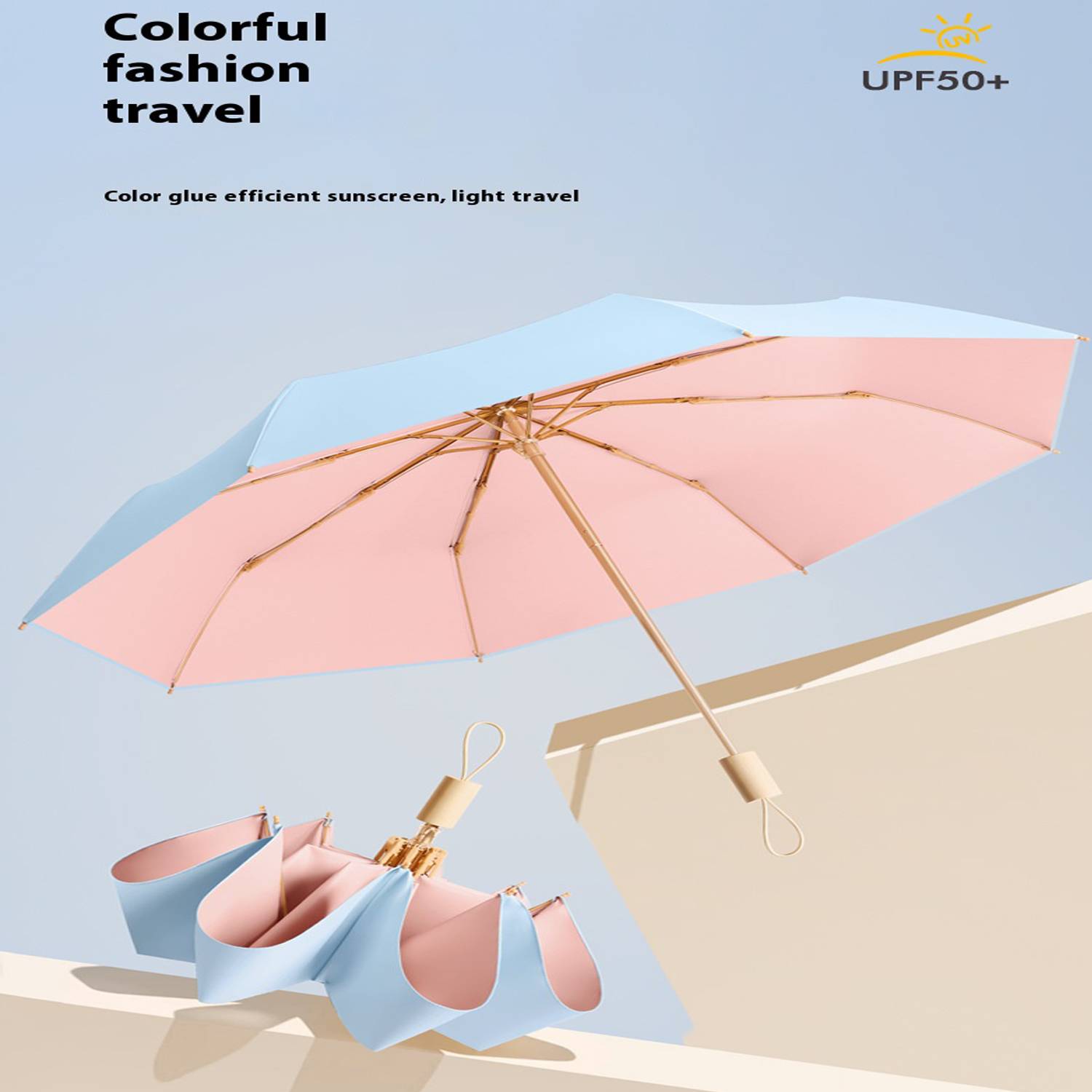 8-Bone Windproof Simple Rain And Light Dual-Use Umbrella 4