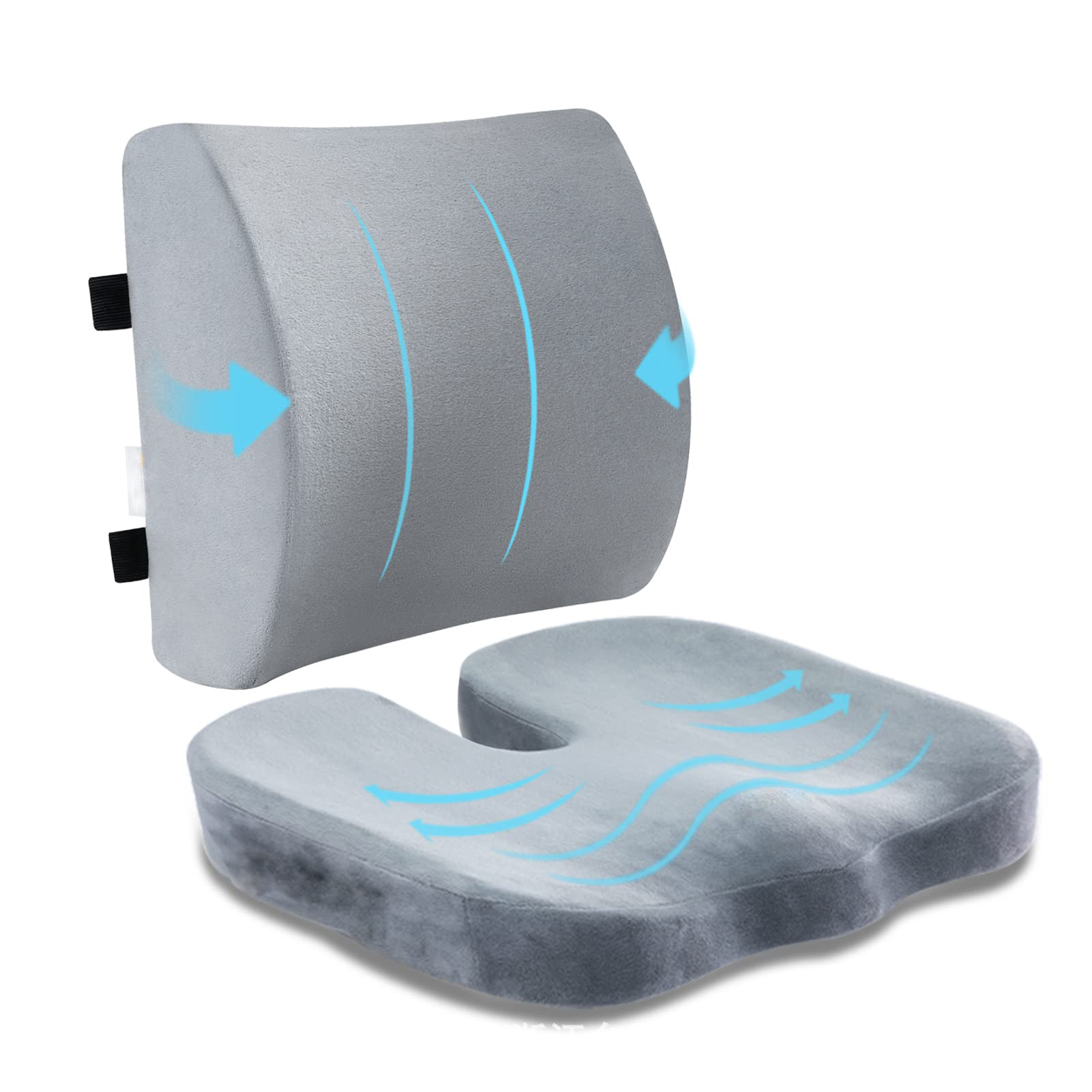 Ergonomic memory foam car cushion 4