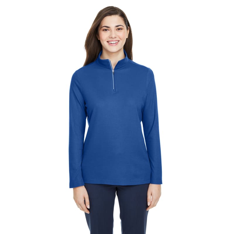CORE365 Ladies' Fusion ChromaSoft™ Pique Quarter-Zip 12