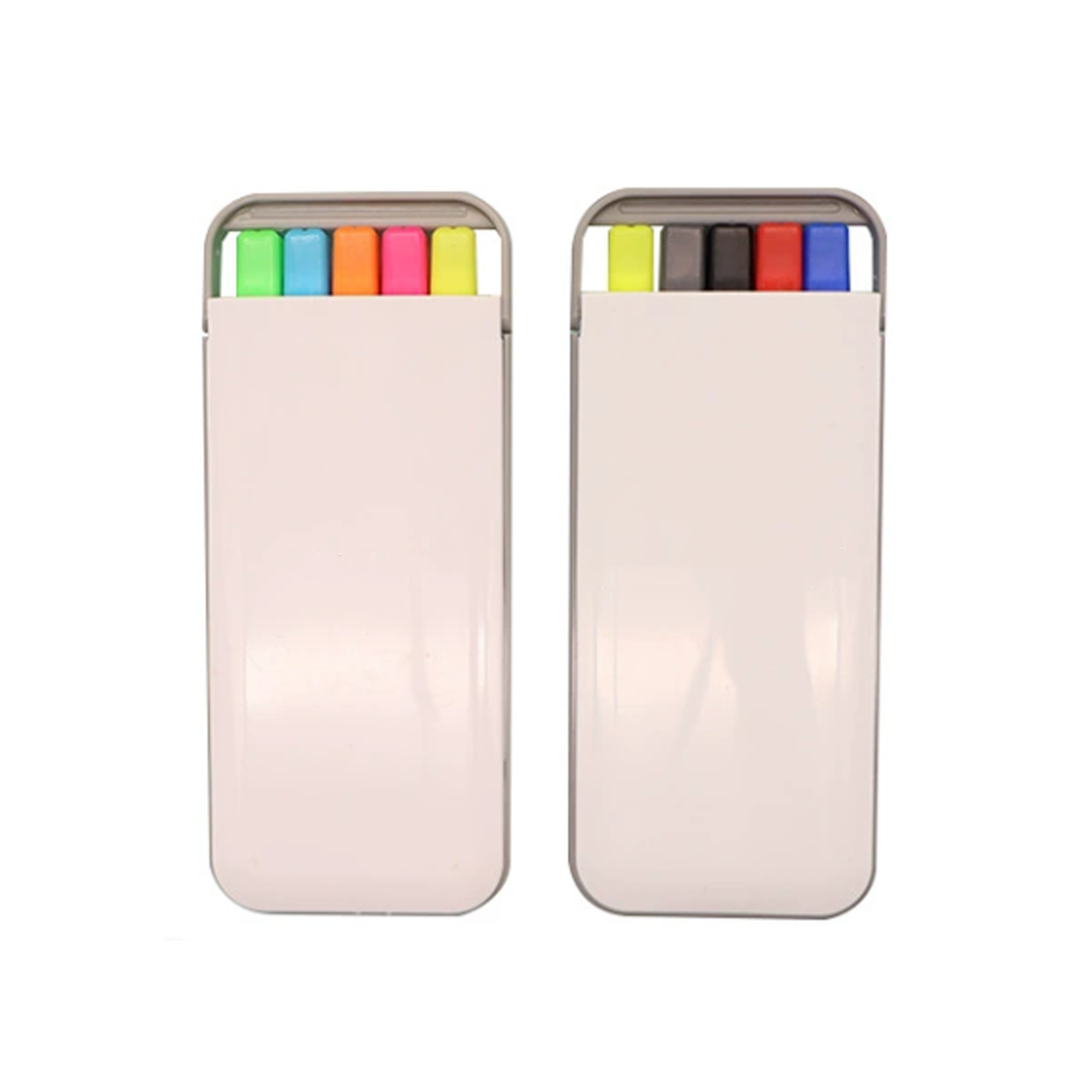 4,7"L X 1.6"W Rainbow Pen Pencil & Highlighter Set 1