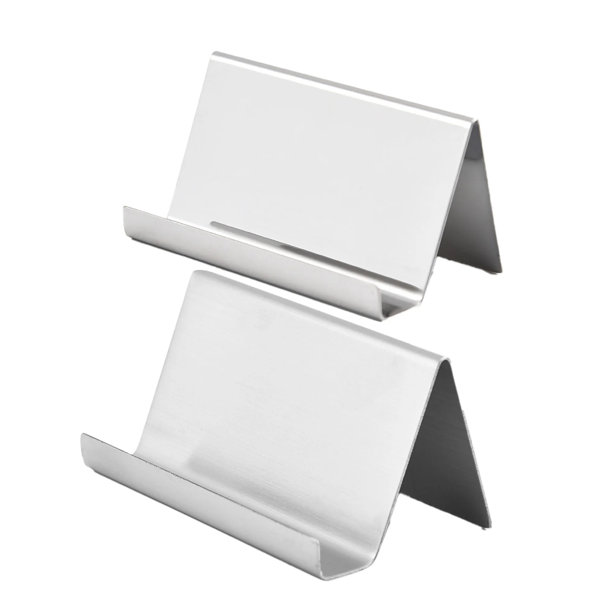 Metal Desktop Card Holder Desk Stainless Business Office 4