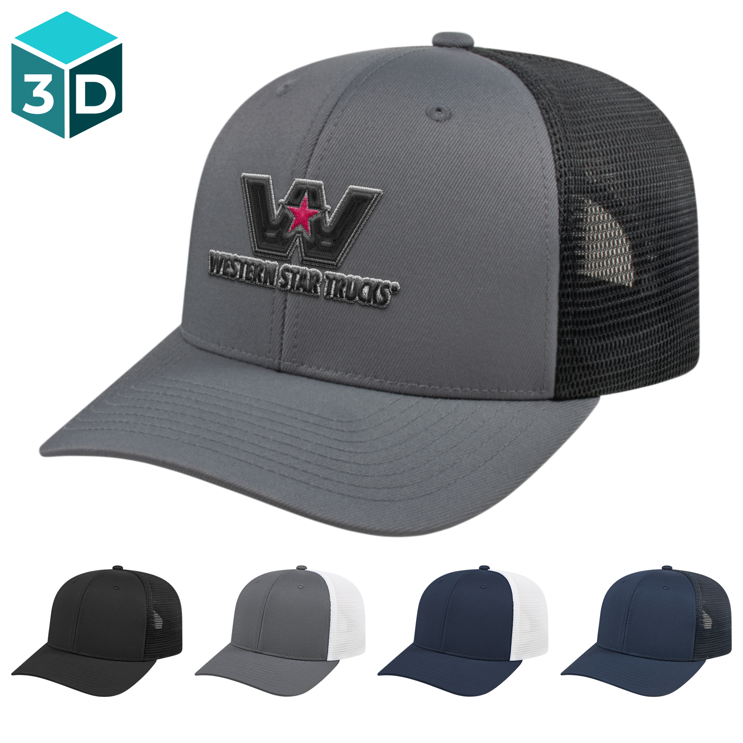 C A Flexfit 110 Trucker Mesh Back Cap 4