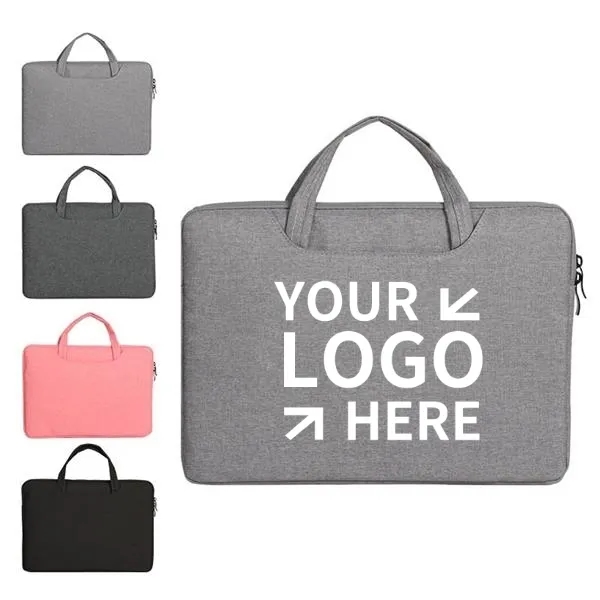 Laptop Sleeve w/ Handle & Two Zippered Compartments 9