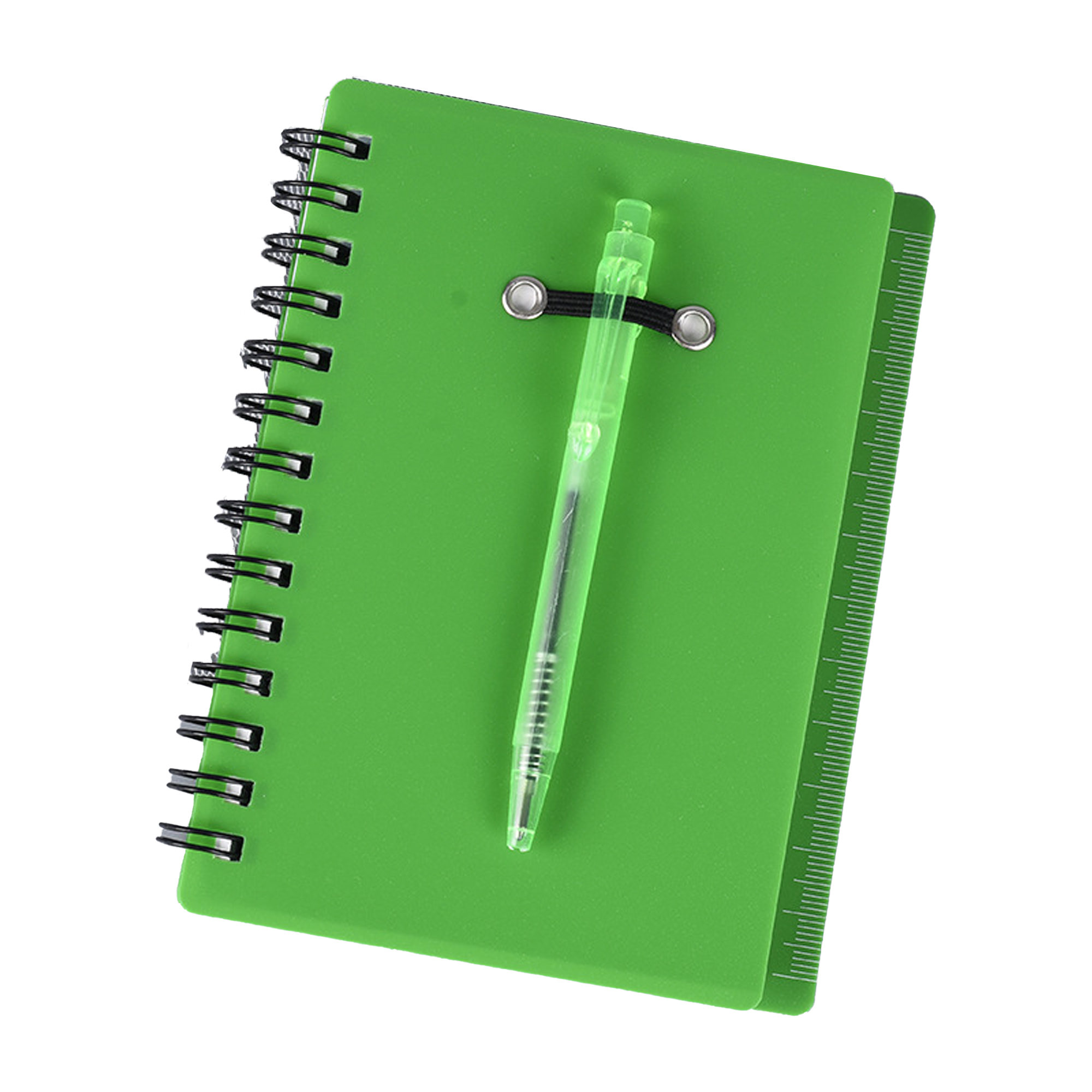 Ruler Cover Spiral Notebook With Pen And Sticky Notes 2