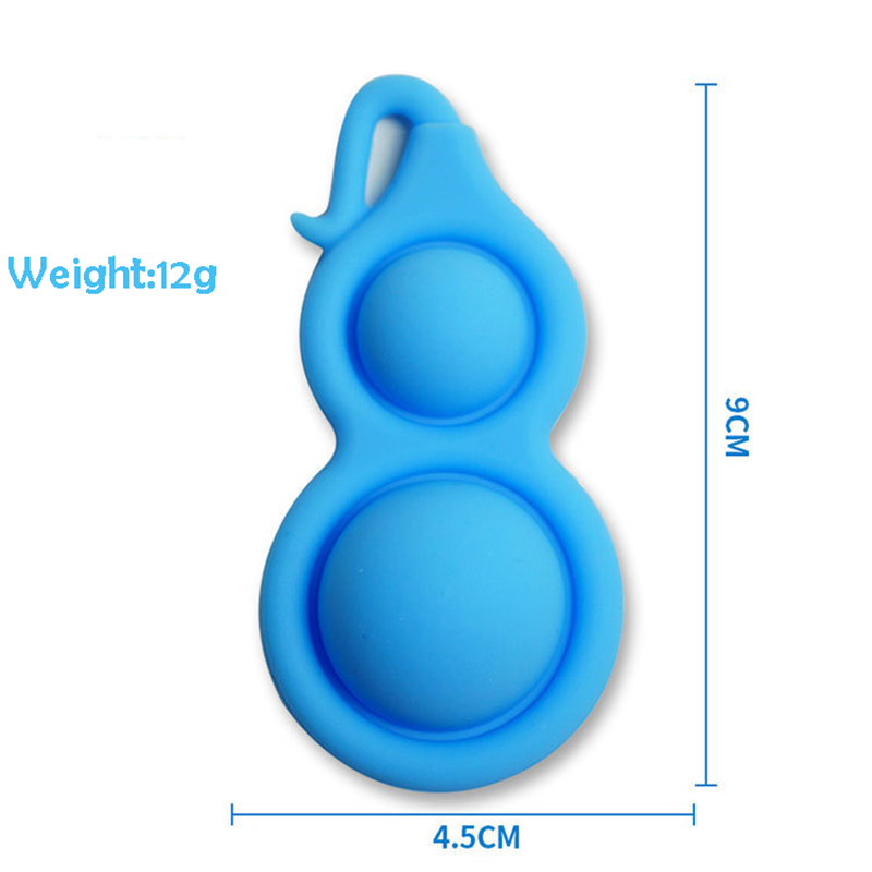 Mini Push Bubble Sensory Fidget Keychain 7