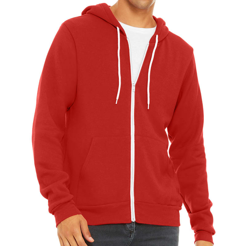 Bella Unisex Poly-Cotton Fleece Full-Zip Hoodie 88