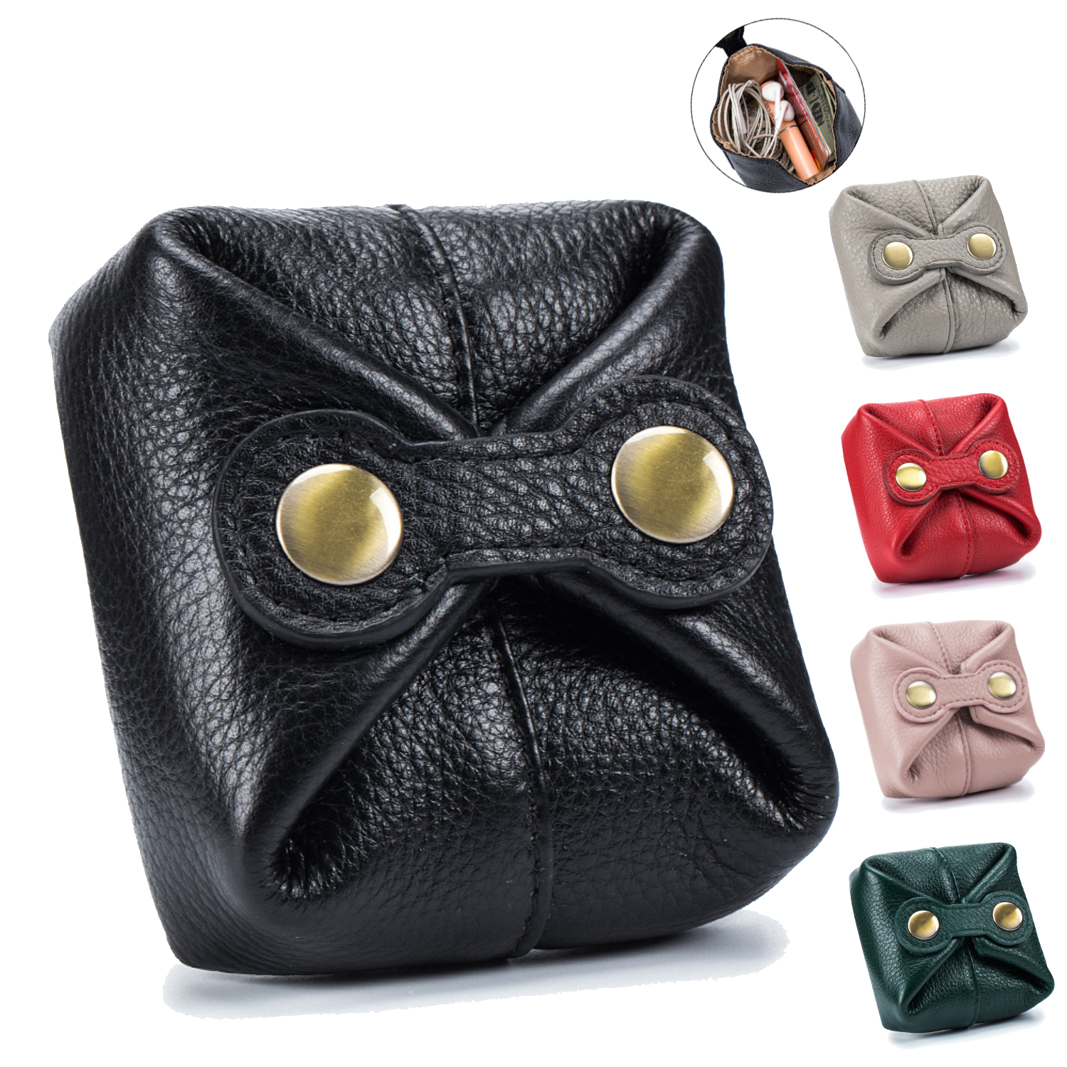 Mini Genuine Leather Coin Purse 3