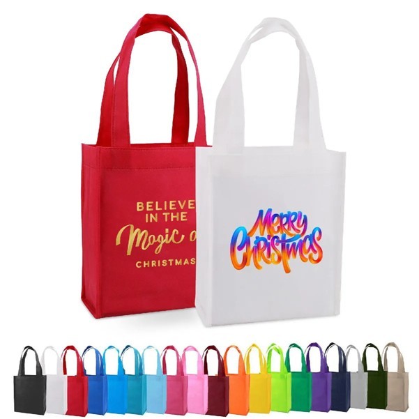 Non Woven Mini Gift Tote Bag ( 8" X 4" X 10" ) 5