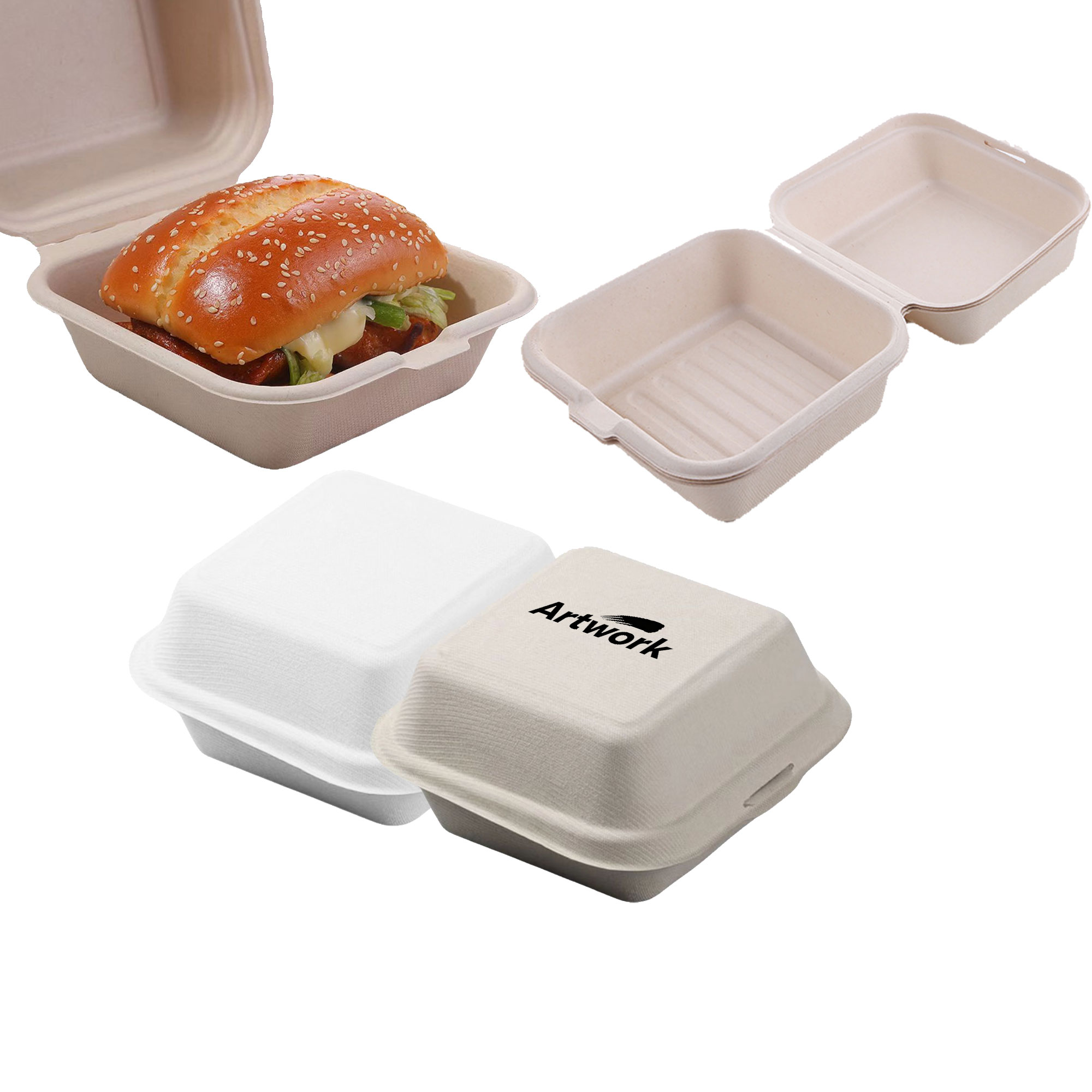 Disposable Hamburger Packaging Box 1