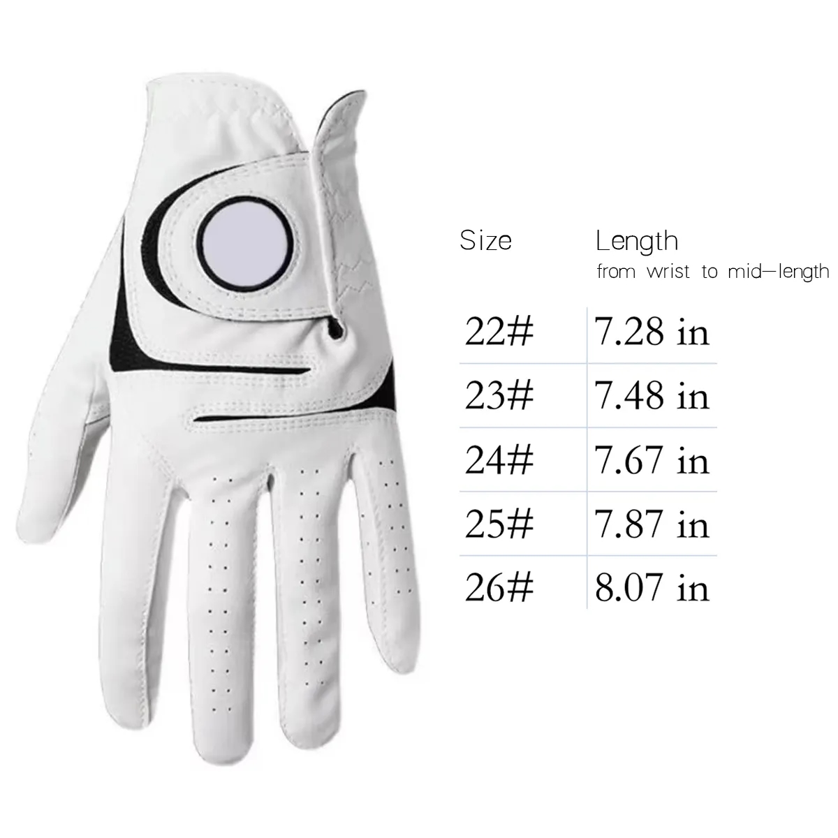 1Pc Golf Gloves Men Left Hand Rain Grip Wear Slip-Resistant 3
