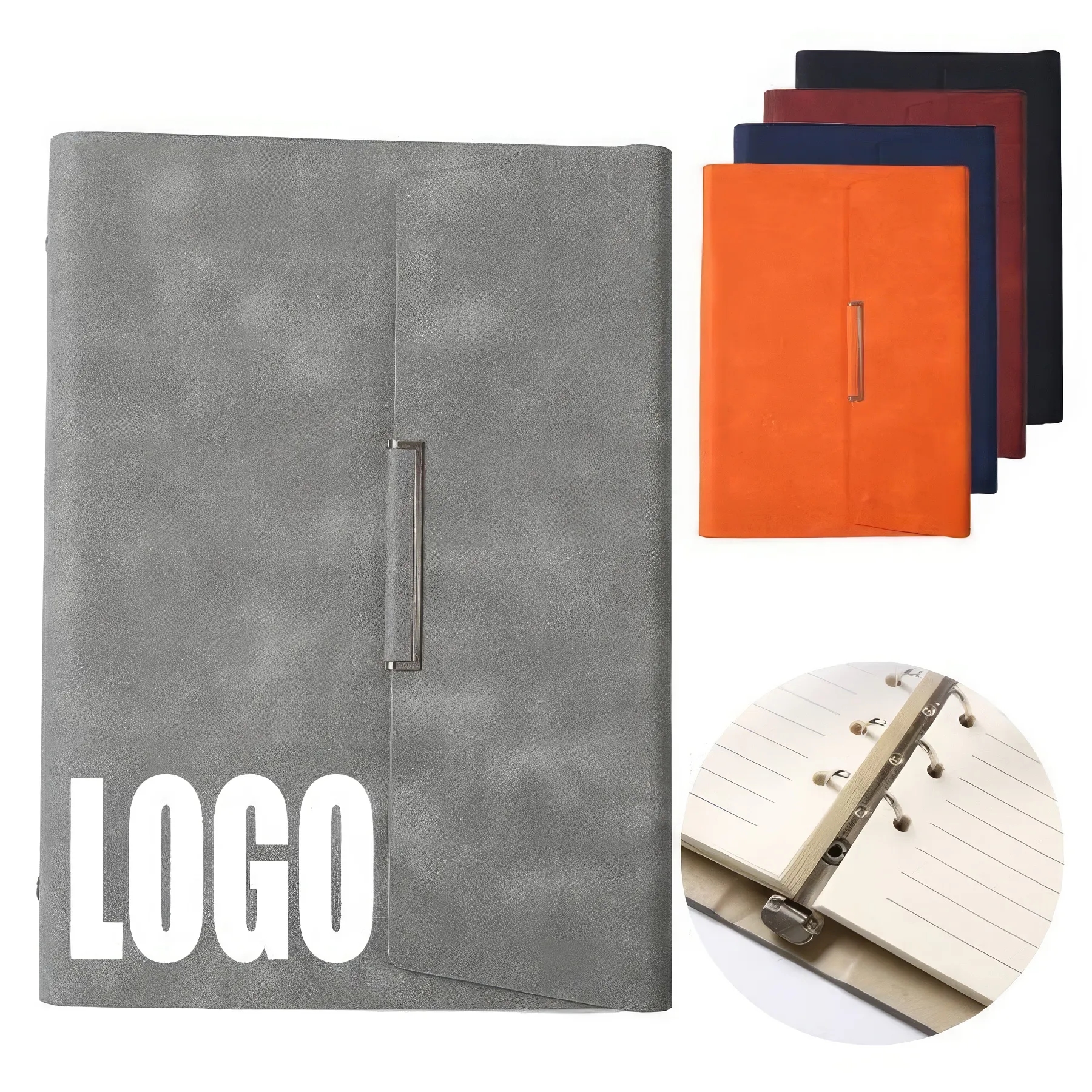PU Leather A5 Business Travel Journal Binder Notebook 1