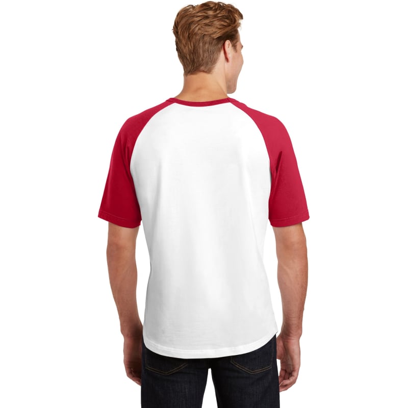 Sport-Tek Short Sleeve Colorblock Raglan Jersey. 14