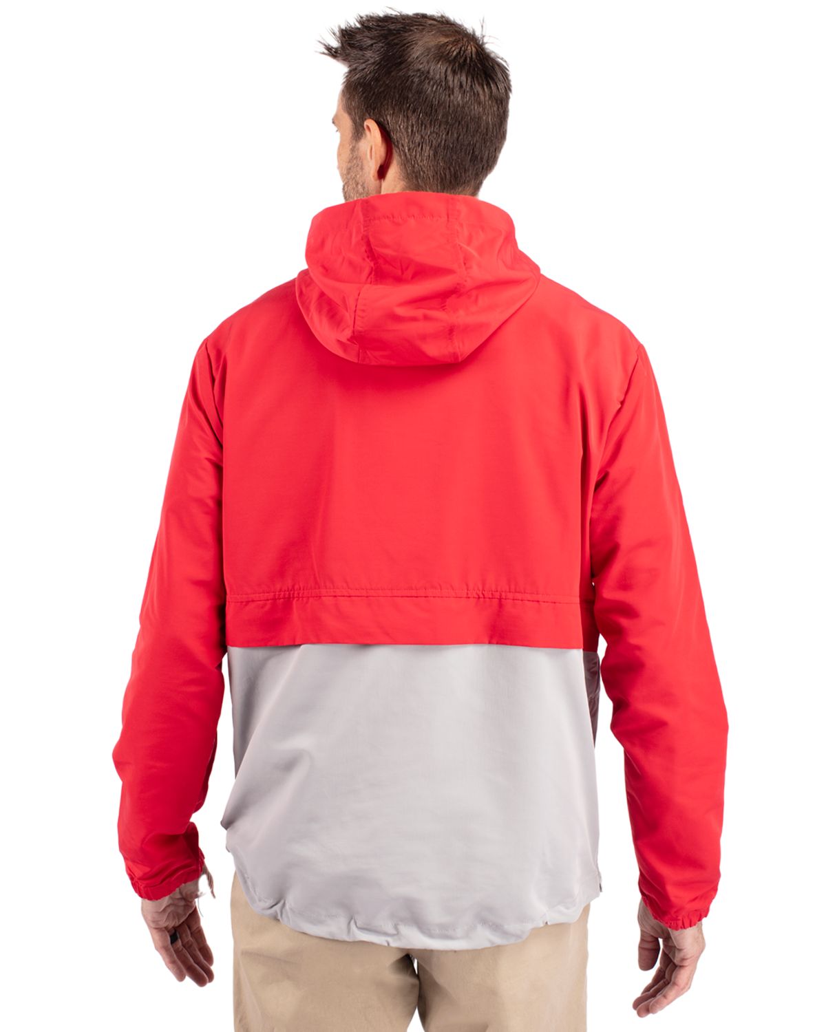 Cutter & Buck Charter Recycled Packable Mens Half Zip Anorak Jacket 8