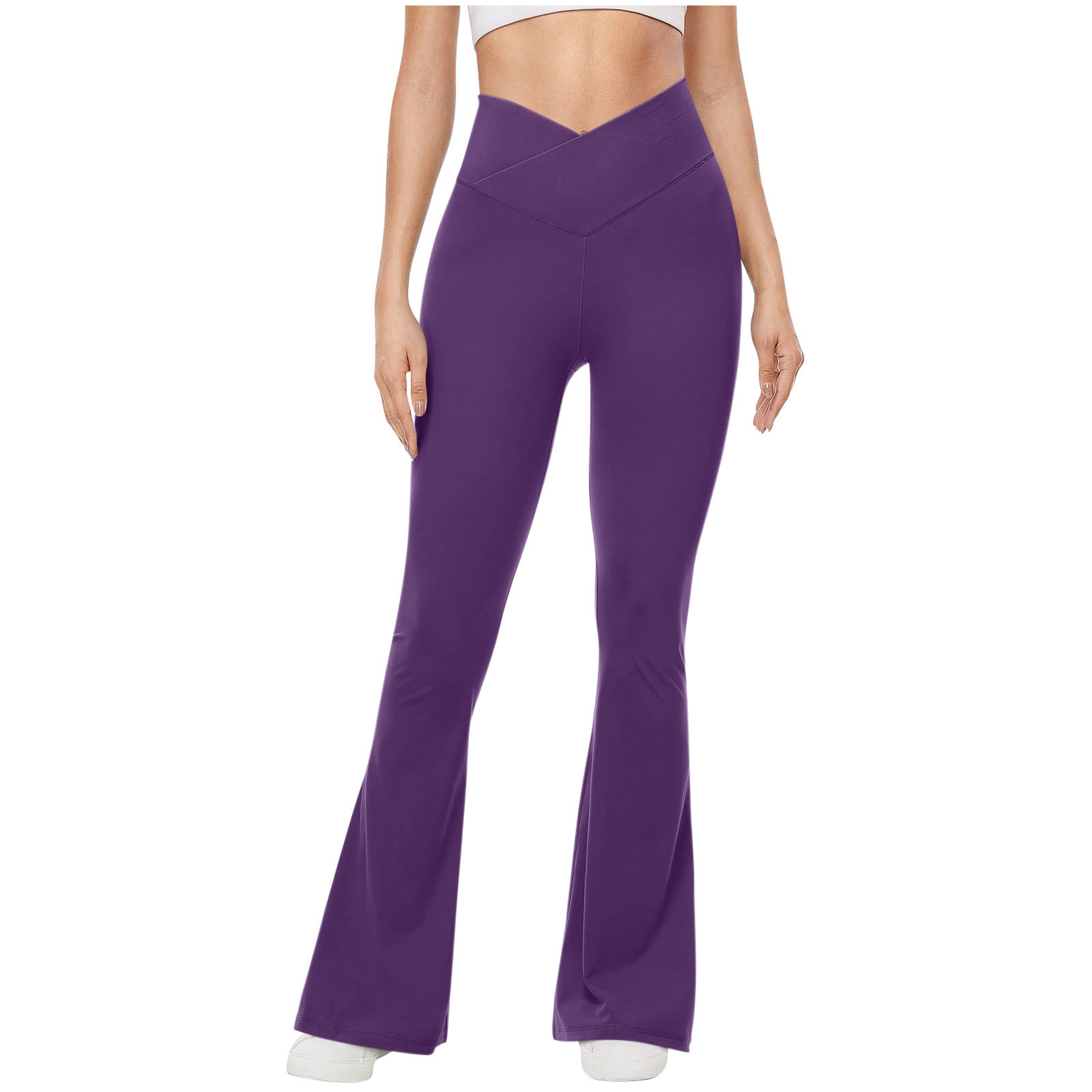 High Waisted Flare Leggings Yoga Pants 25