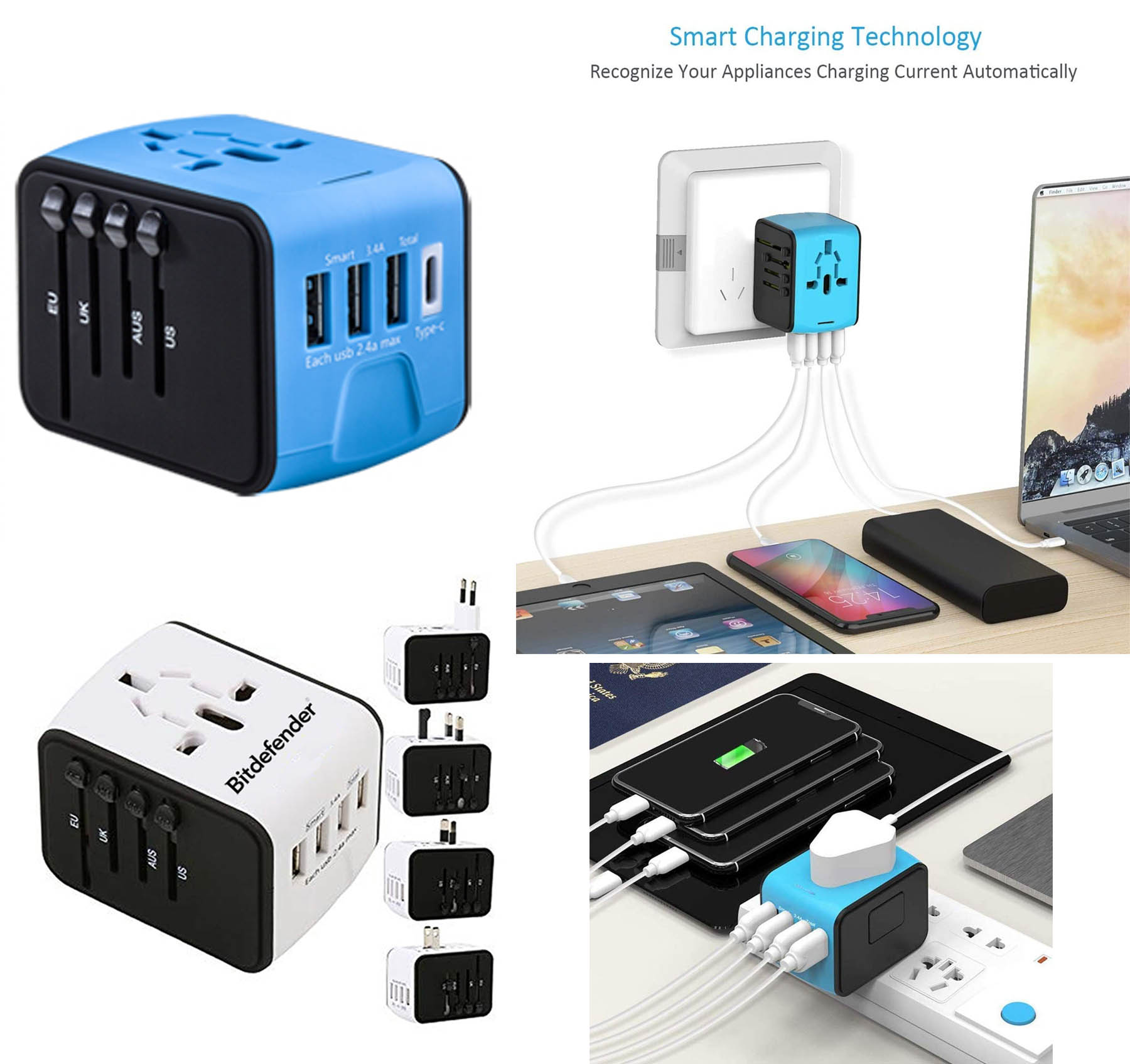 iBank ® Universal Travel Adapter, International Power Adapter 2