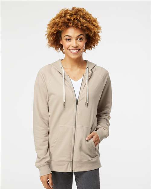 Unisex Icon Lightweight Loopback Terry Full-Zip Hooded Sweatshirt - SS1000Z 64