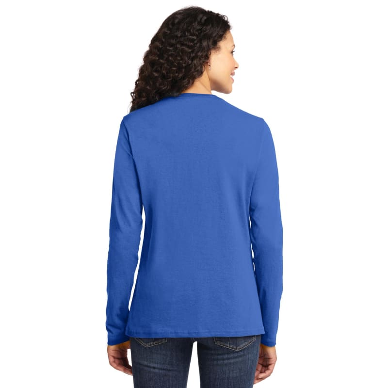 Port & Company Women's Long Sleeve Core Cotton Tee. 98