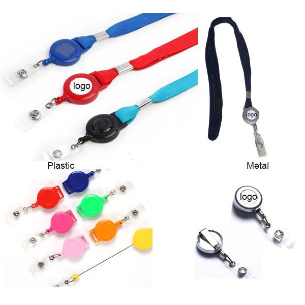 Lanyard Badge Reel Combo W/ Metal Buckle Release 1