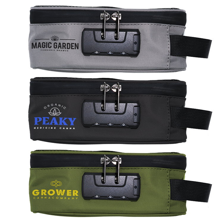 Custom Carbon Smell Proof Stash Carrying Case with Combination Lock 15