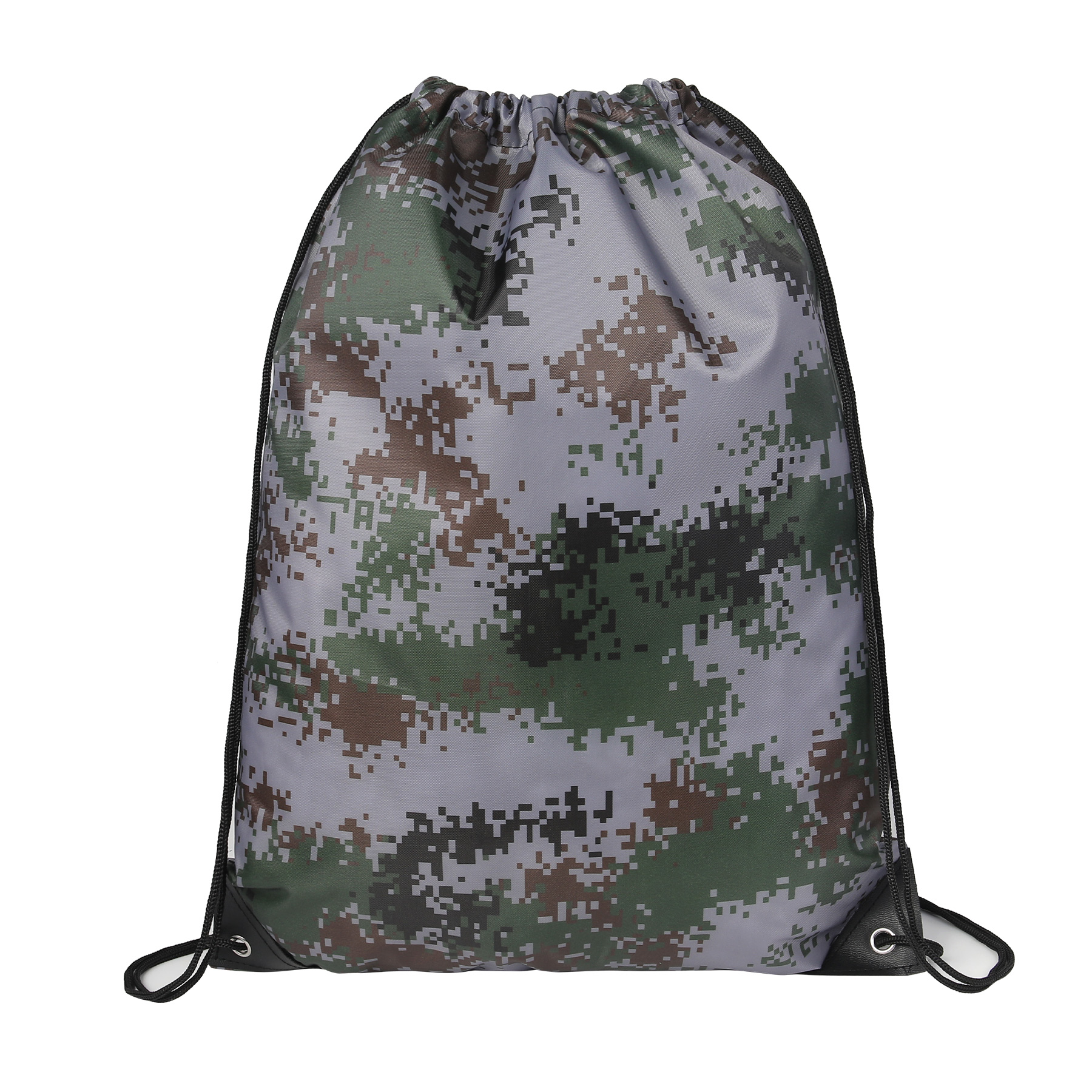 Camo Water-Resistant Drawstring Backpack 13