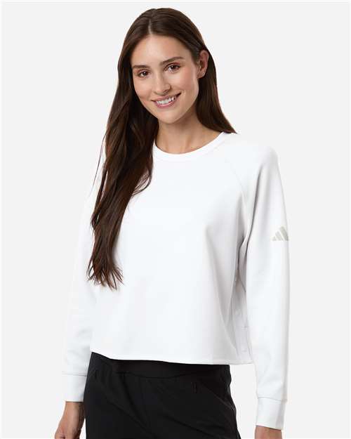 Women's Beyond Side-Snap Crewneck Sweatshirt - A1014 18