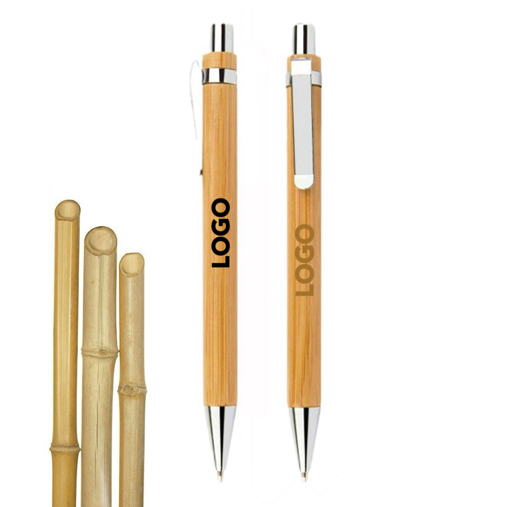 MOQ 10 pcs Eco-friendly Bamboo Ballpoint Pen 3