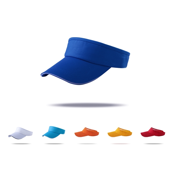 Stock Solid Color Cotton Twill Sandwich Visor 2