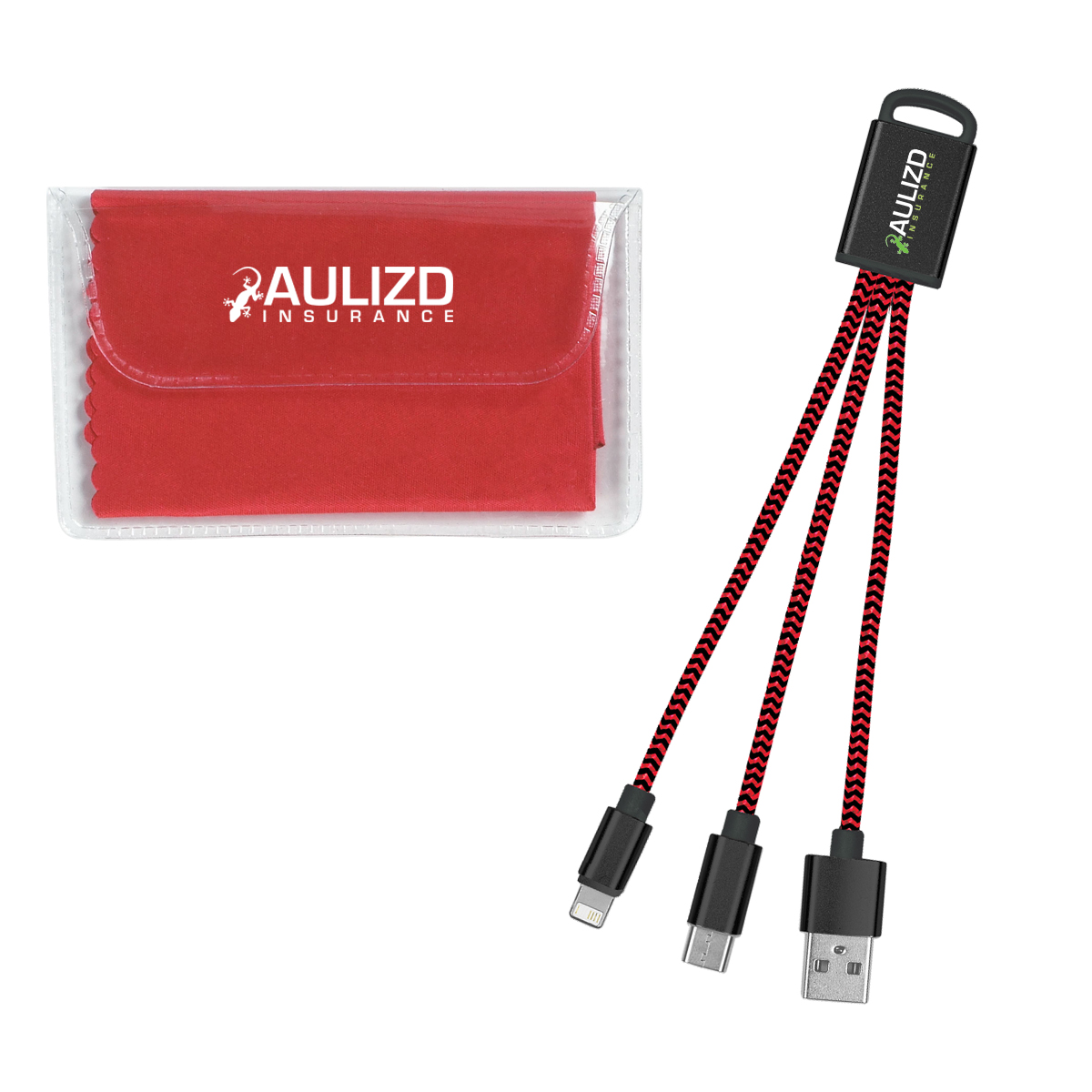 Braided Charging Buddy & Micro Fiber Cloth Set 5