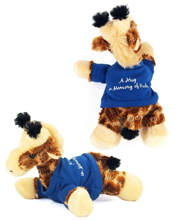8" Gigi Giraffe with t-shirt and one color imprint 2