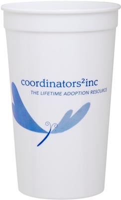22 oz. Smooth White Stadium Cup 3