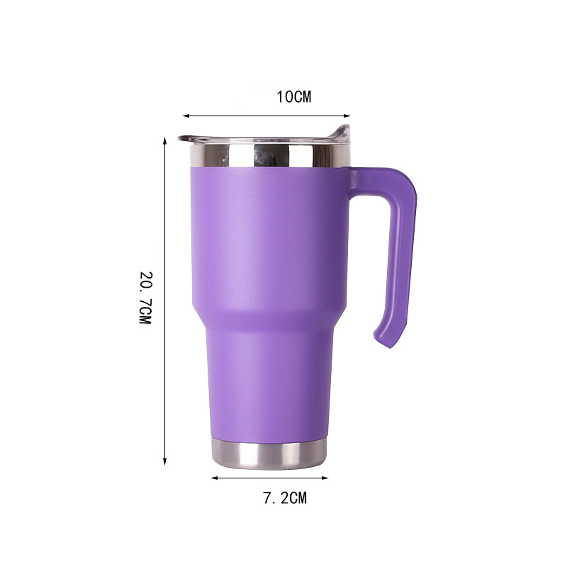 30 oz Stainless Steel Tumbler W/ Straw & Lid 8
