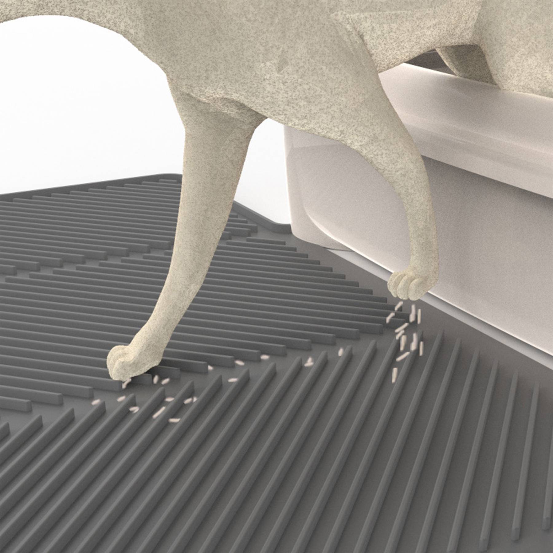 Silicone Waterproof Cat Litter Mat 5