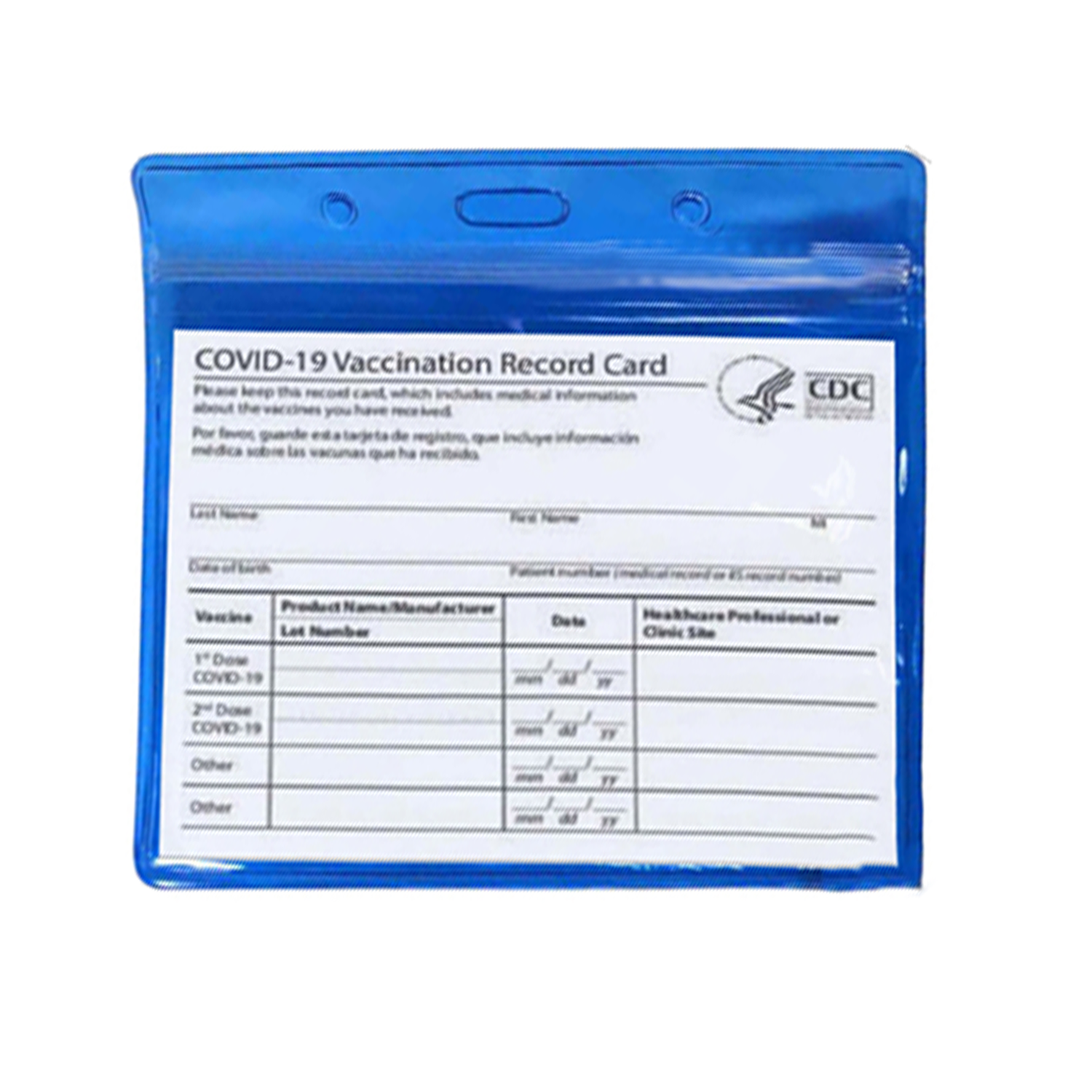 Colourful CDC Vaccination Card Holder PVC Protective Case 3