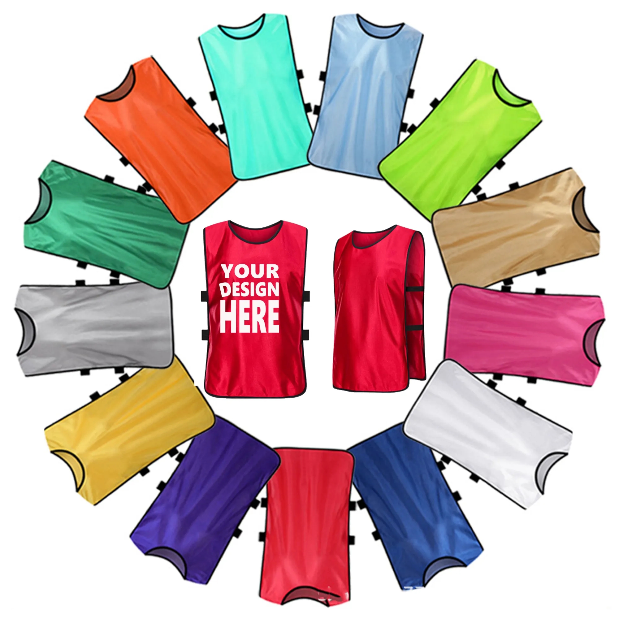 MOQ50 Adult Volunteer Event Advertising Soccer Vest 12