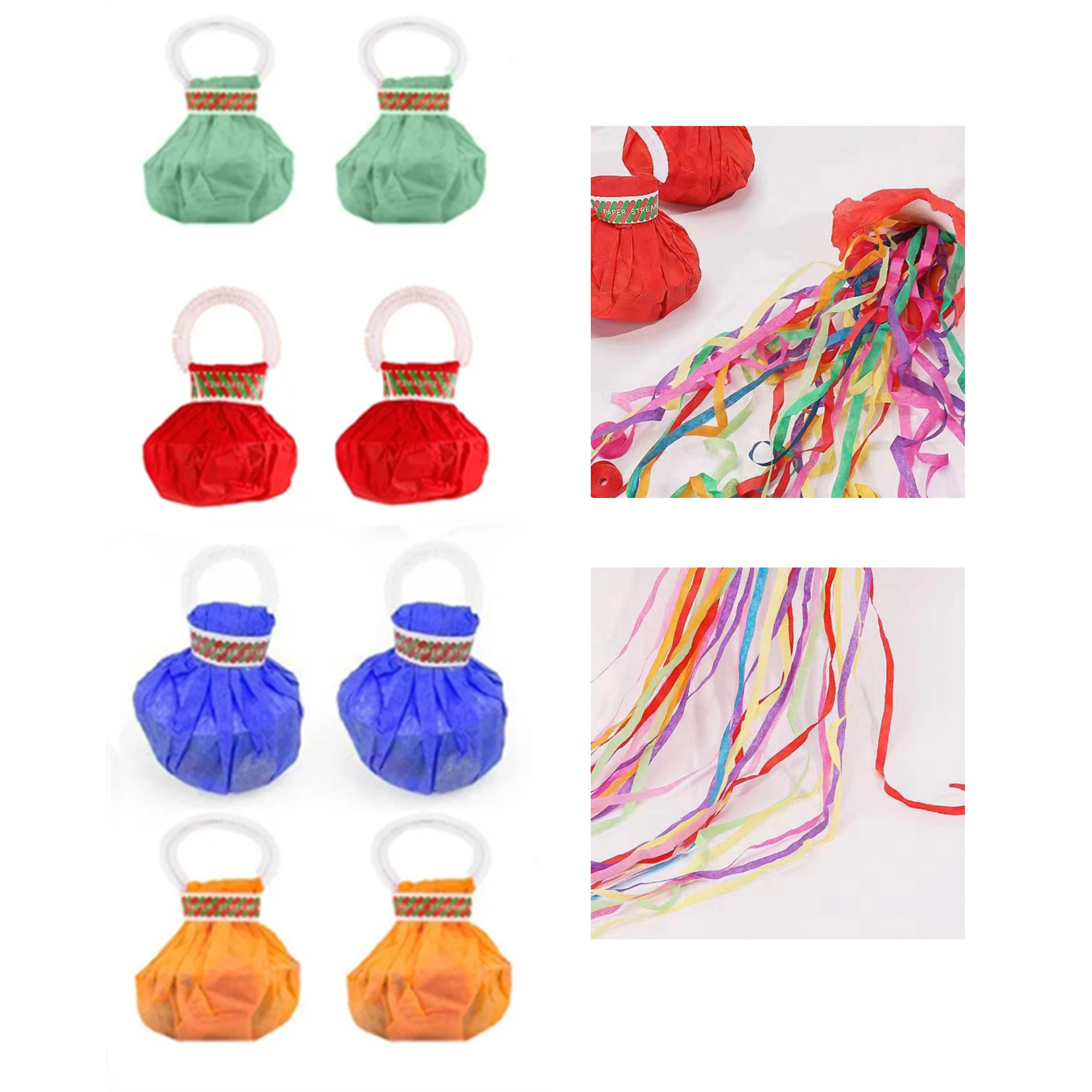 Convenient Recycling - enabled Hand - Throw Confetti Streamer for Portable Use 1