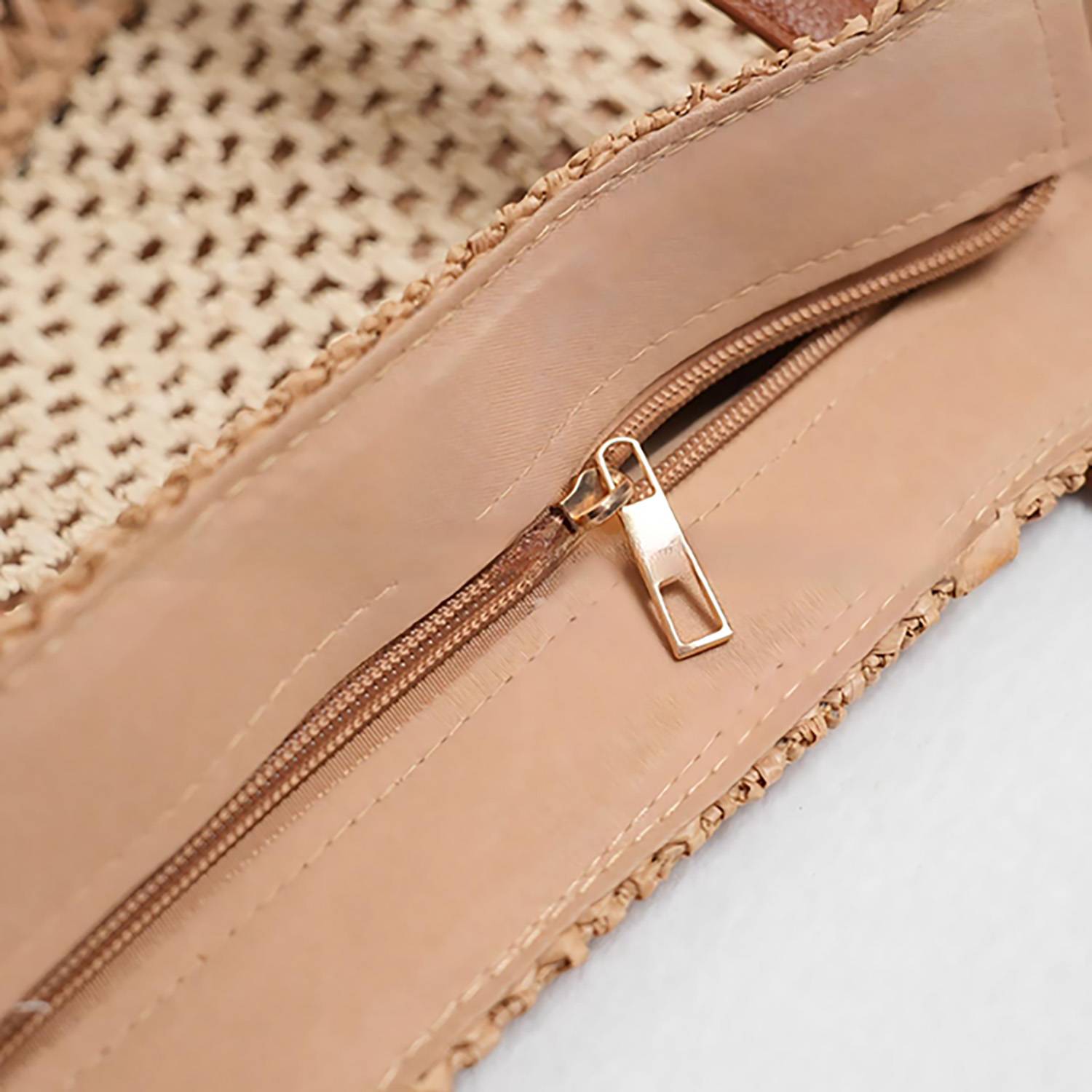 Skeleton Shoulder Straw Bag 6
