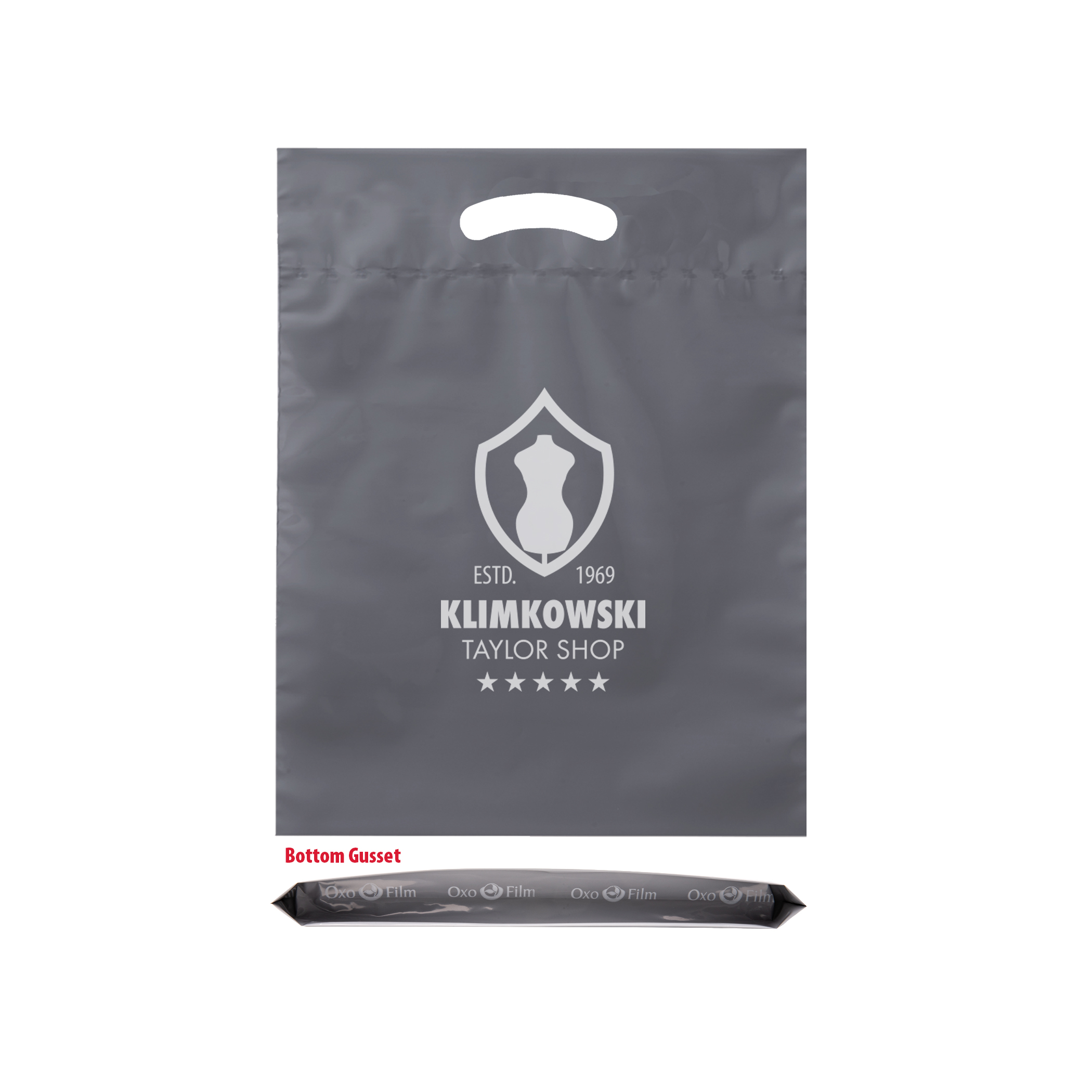 Oxo-Reusable Plastic Fold Over Die Cut Bag 9
