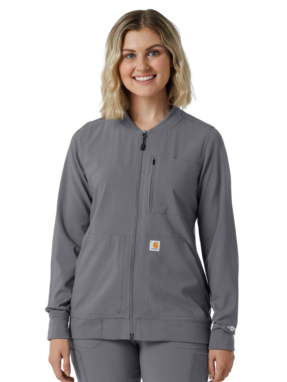 Carhartt Scrubs - Force Cross-Flex - Women's Six-Pocket Lightweight Scrub Jacket 2