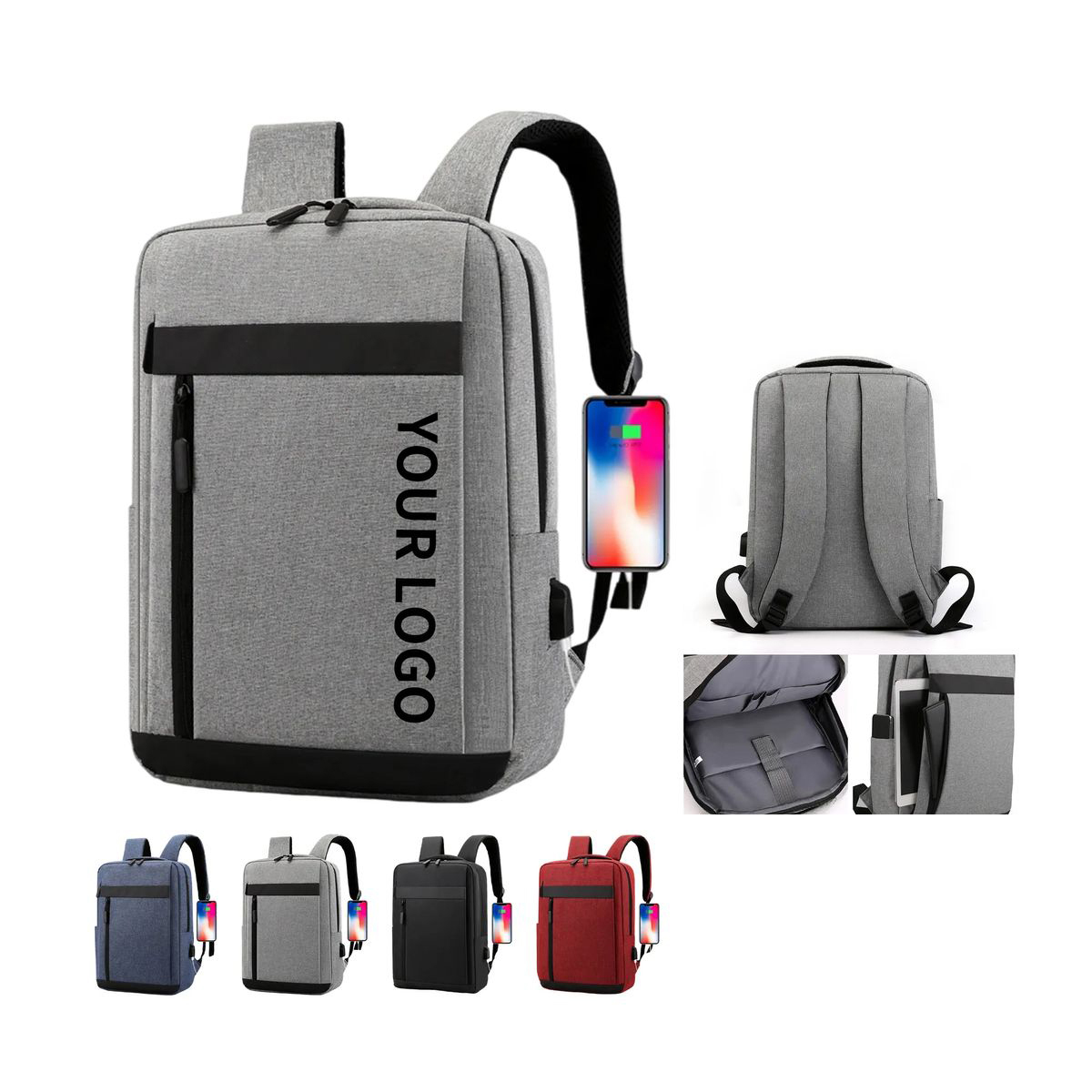 Portable Office Backpack with Tech Storage Features 1