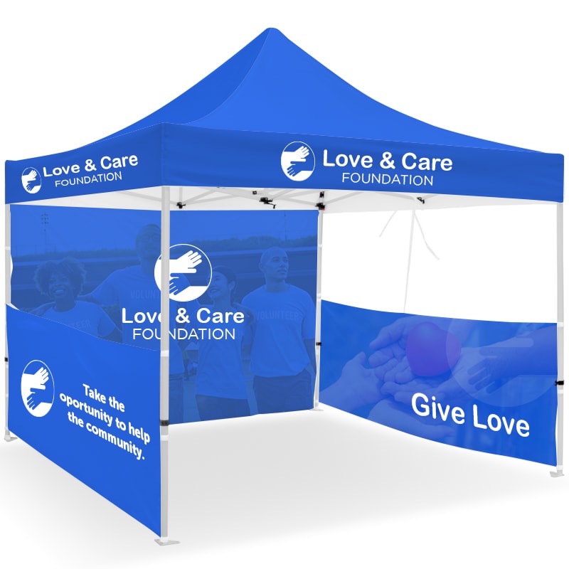 10ft X 10ft Full Color Pop Up Canopy Tents 11