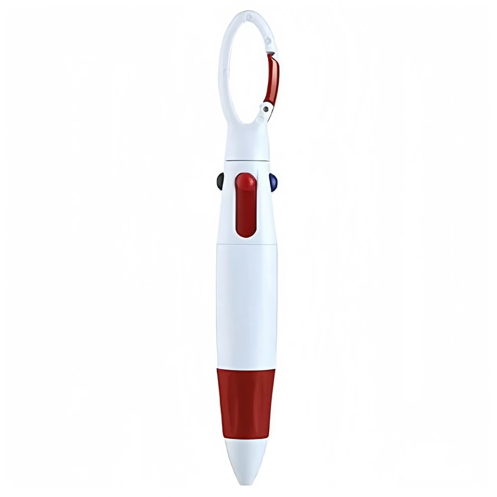 4-In-1 Retractable Ballpoint Pen With Carabiner 5