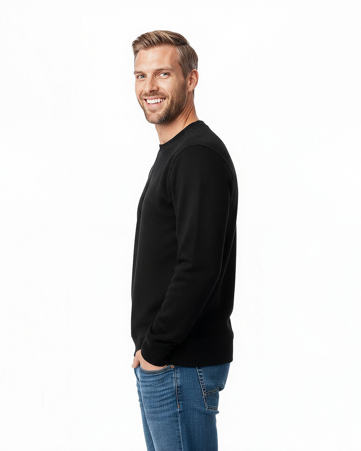 Clique Haven Recycled Mens Crewneck Sweatshirt 18