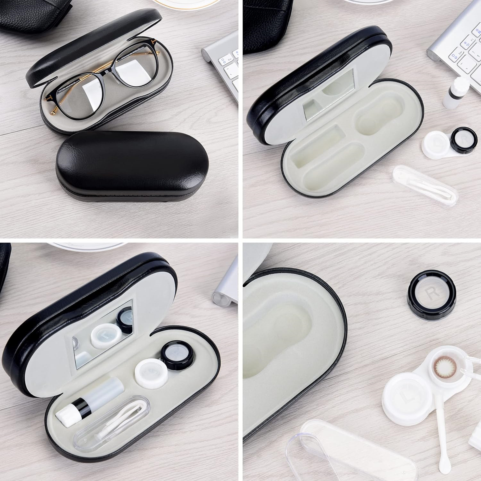 2 In 1 Double Sided Lens Case And Glasses Case 3