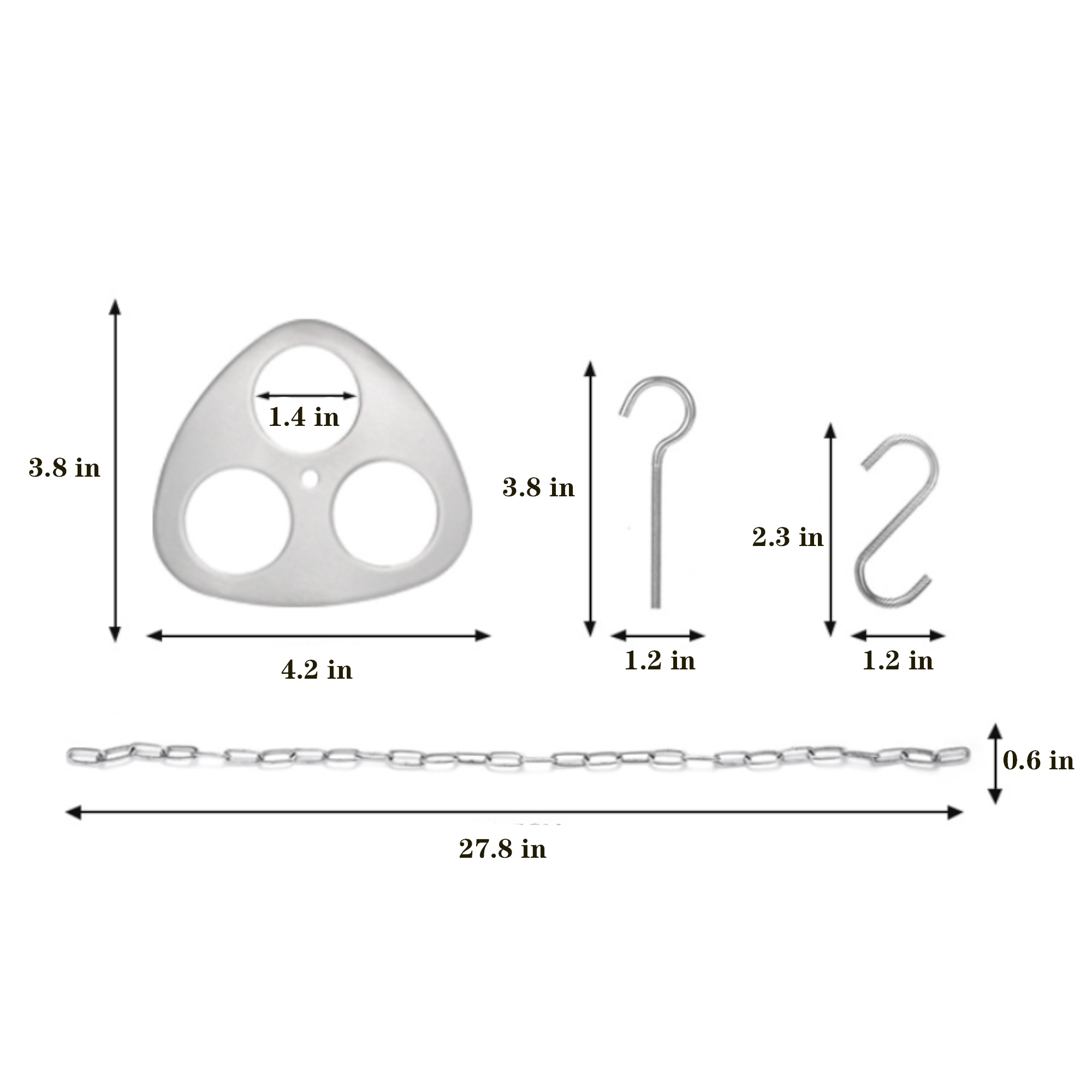 Portable Stainless Steel Outdoor Tripod Hanging Rack 3