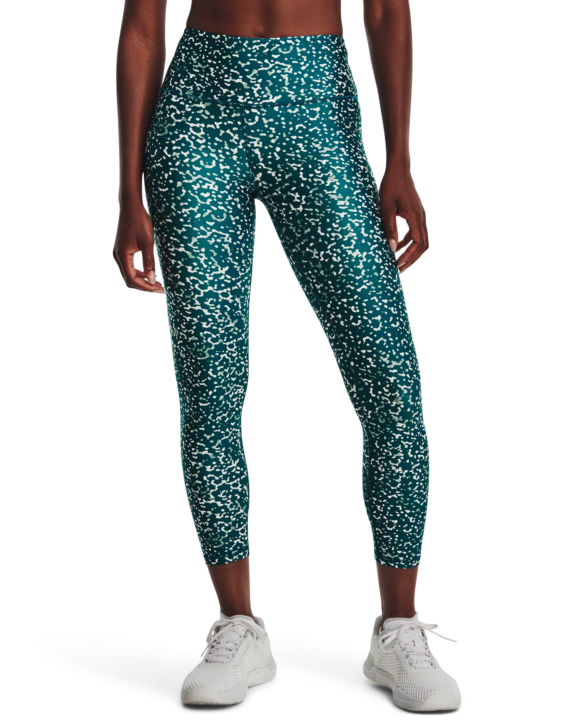 HeatGear No-Slip Waistband Printed Women's Ankle Leggings 6