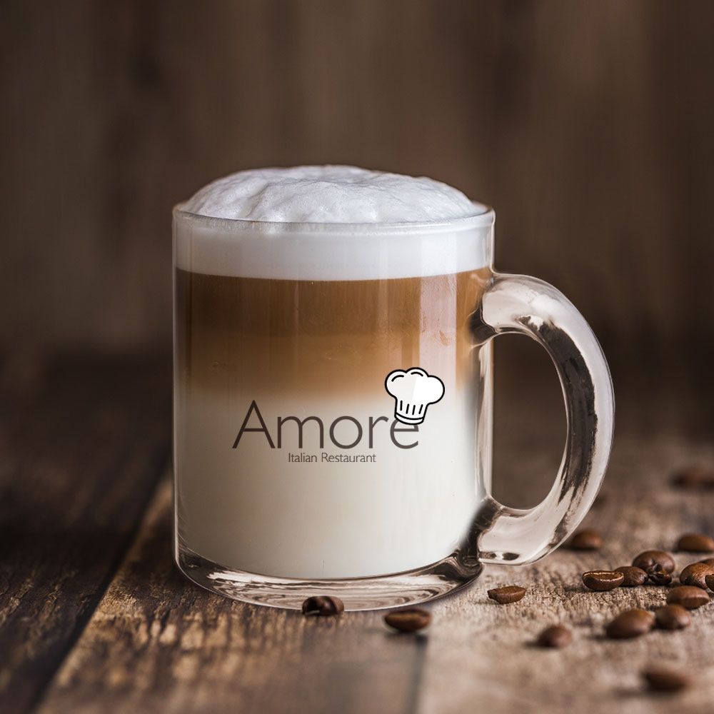 12 1/4 oz. Clear Glass Coffee Mug 2