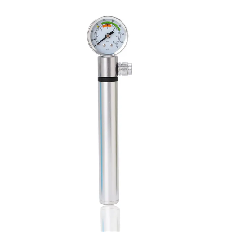 Bike Pump Portable with Pressure Gauge 3